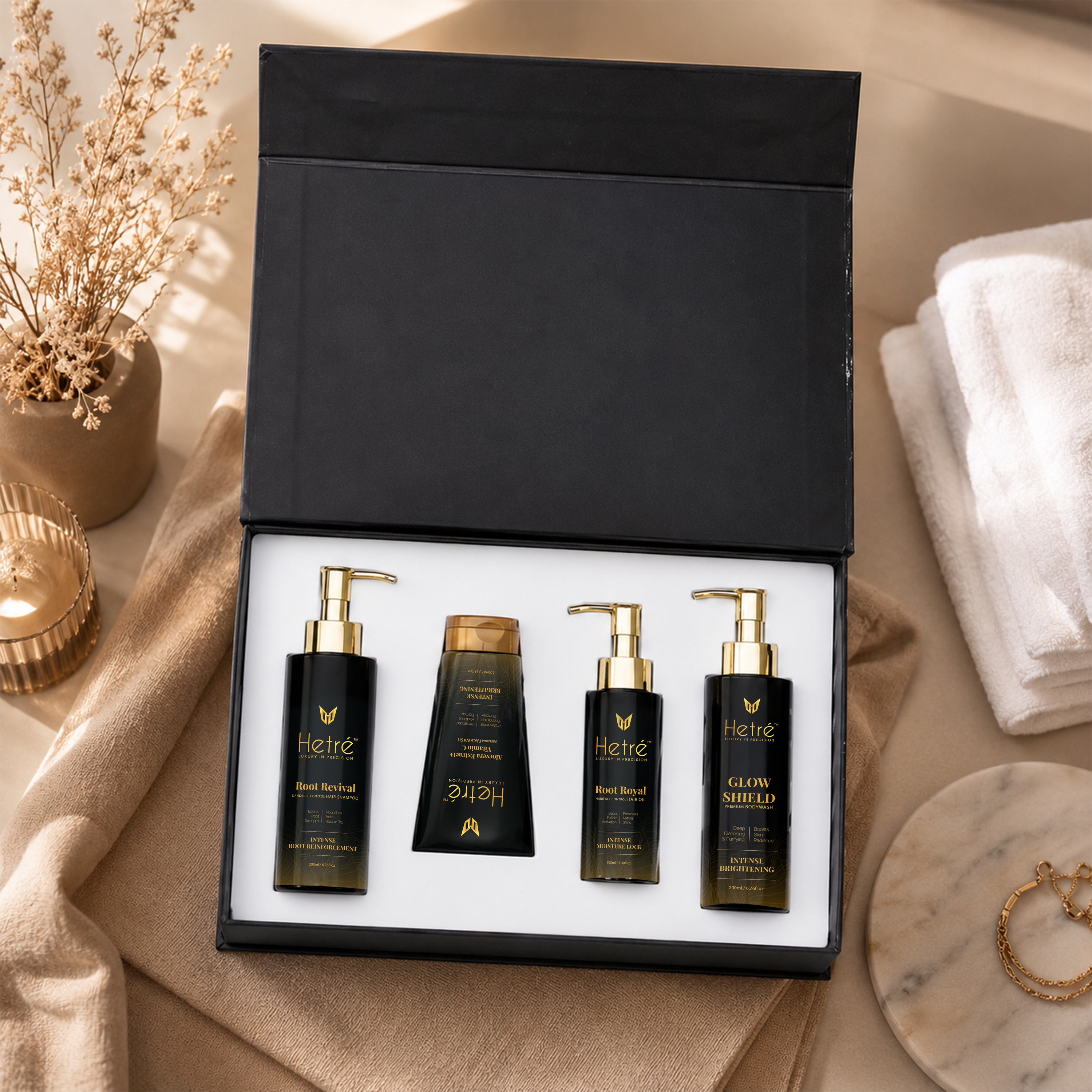 Hetre Luxury Hair & Skin Care Gift Set